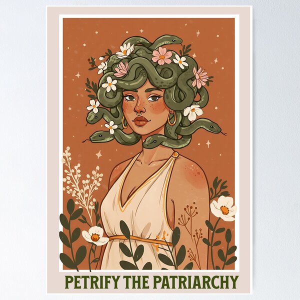 Item preview, Petrify the Patriarchy Medusa designed and sold by Fable & Fern .