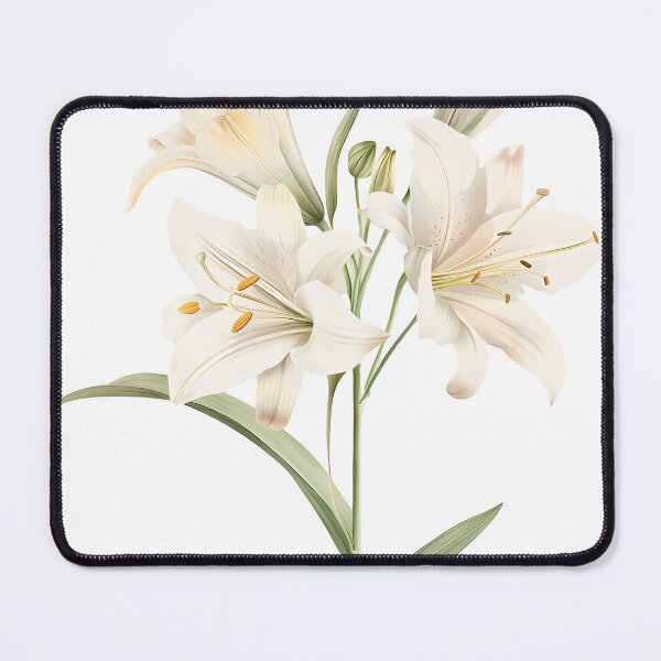 Item preview, White lilies with buds designed and sold by Virginiia89.
