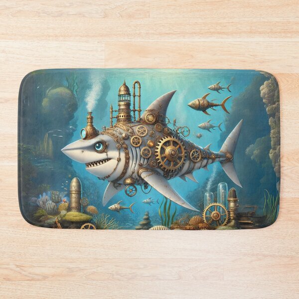 Item preview, Steampunk White Shark designed and sold by Sillytoe.