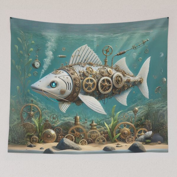 Item preview, Steampunk White Sturgeon designed and sold by Sillytoe.
