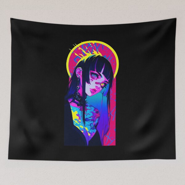 Item preview, Cyberpunk waifu designed and sold by KOB-DESIGN ⭐⭐⭐⭐⭐.