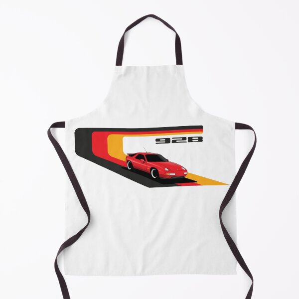 Item preview, Porsche 928 retro with german colors illustration designed and sold by blackdogshop.