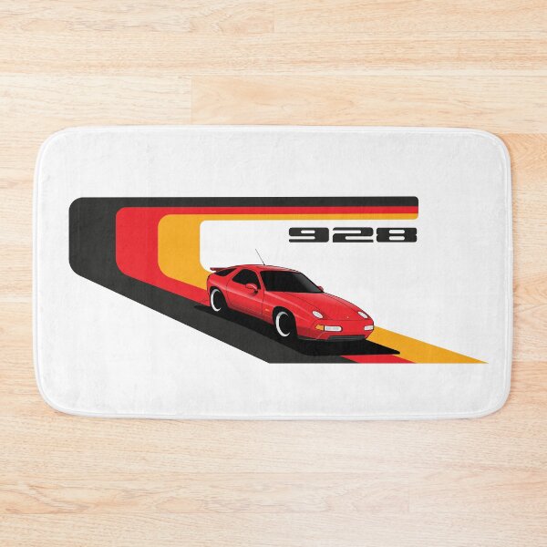 Item preview, Porsche 928 retro with german colors illustration designed and sold by blackdogshop.