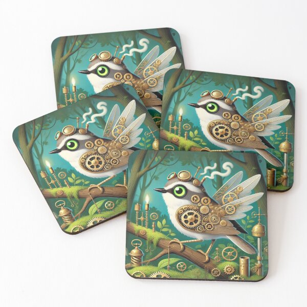 Item preview, Steampunk White-Eyed Vireo designed and sold by Sillytoe.