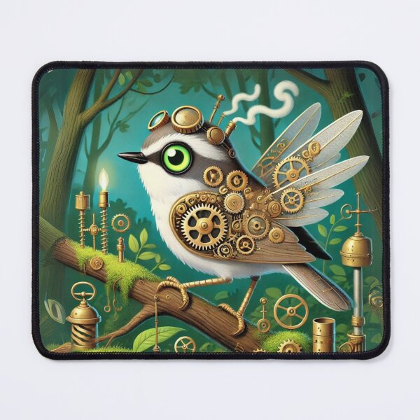 Item preview, Steampunk White-Eyed Vireo designed and sold by Sillytoe.