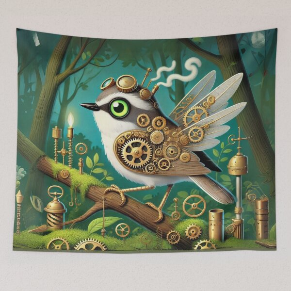 Item preview, Steampunk White-Eyed Vireo designed and sold by Sillytoe.