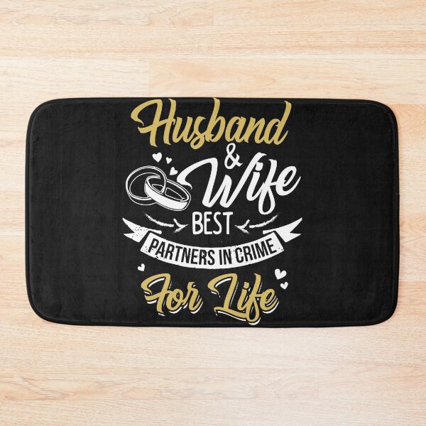 Item preview, Husband and Wife Best partners in crime for Life designed and sold by StreetArtPro.
