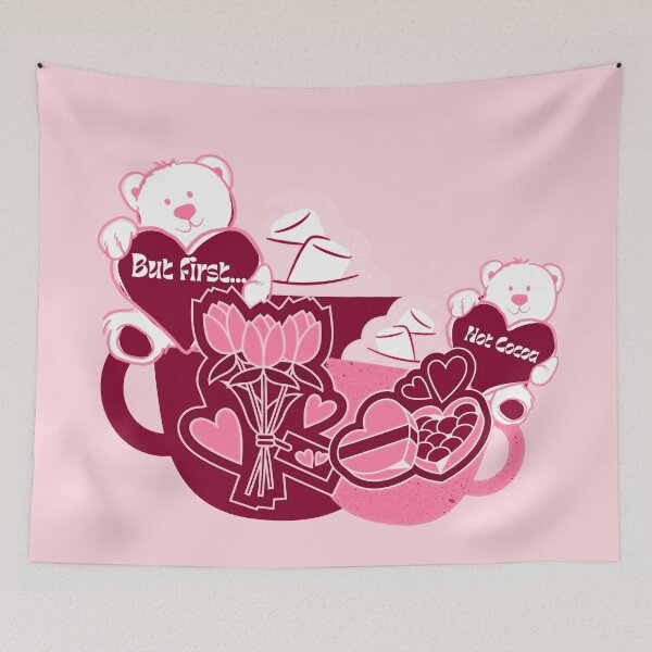 Item preview, BUT FIRST HOT COCOA AND TEDDYBEARS designed and sold by wildwhimsical.