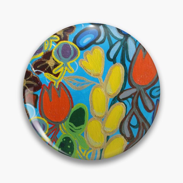 Item preview, flowers in naive style designed and sold by NataGallo.