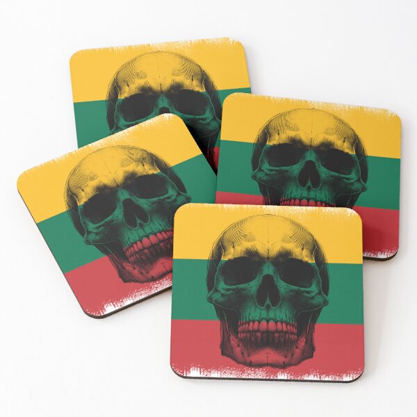 Item preview, LITHUANIA SKULL FLAG NATION RAREART COUNTRY HALLOWEEN #ogirdor designed and sold by ogirdorgraphics.