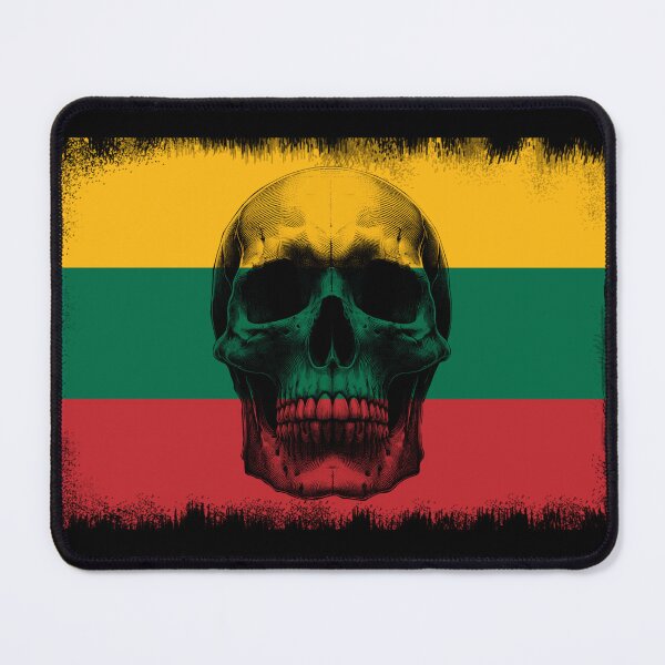 Item preview, LITHUANIA SKULL FLAG NATION RAREART COUNTRY HALLOWEEN #ogirdor designed and sold by ogirdorgraphics.