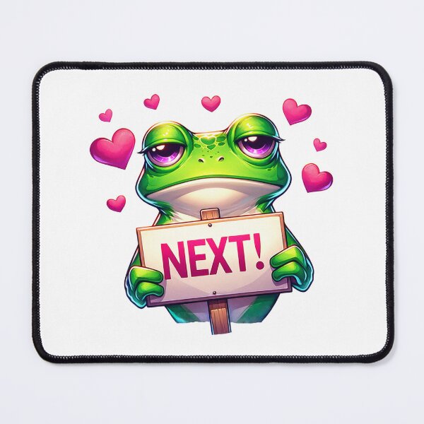 Item preview, Cute Frog NEXT Anti-Valentine Design designed and sold by Lola Mystique Boutique.