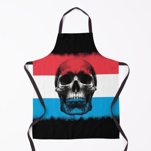Item preview, LUXEMBOURG SKULL FLAG NATION RAREART COUNTRY HALLOWEEN #ogirdor designed and sold by ogirdorgraphics.