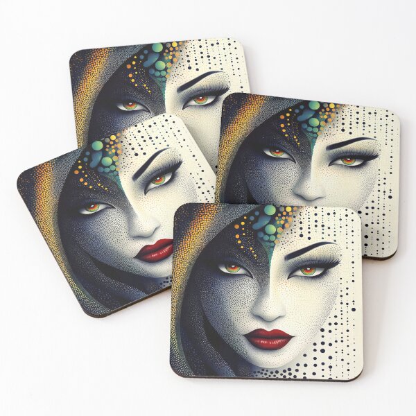 Item preview, "Ethereal Mosaic Portrait" designed and sold by bloorose.