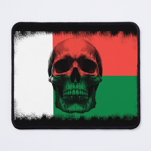 Item preview, MADAGASCAR SKULL FLAG NATION RAREART COUNTRY HALLOWEEN #ogirdor designed and sold by ogirdorgraphics.