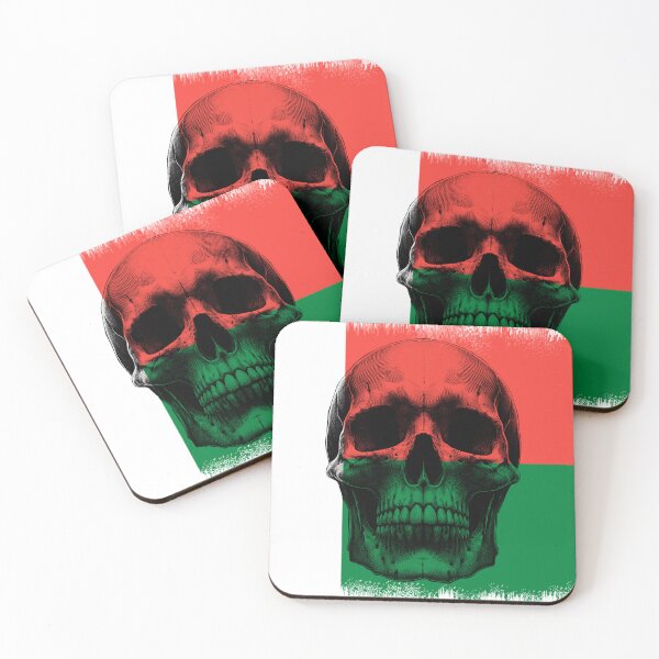 Item preview, MADAGASCAR SKULL FLAG NATION RAREART COUNTRY HALLOWEEN #ogirdor designed and sold by ogirdorgraphics.