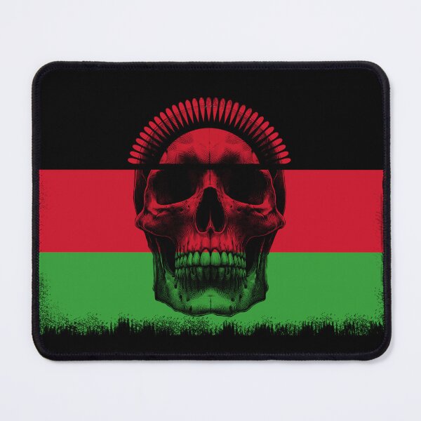 Item preview, MALAWI SKULL FLAG NATION RAREART COUNTRY HALLOWEEN #ogirdor designed and sold by ogirdorgraphics.