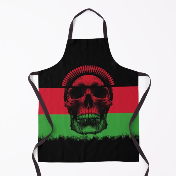 Item preview, MALAWI SKULL FLAG NATION RAREART COUNTRY HALLOWEEN #ogirdor designed and sold by ogirdorgraphics.