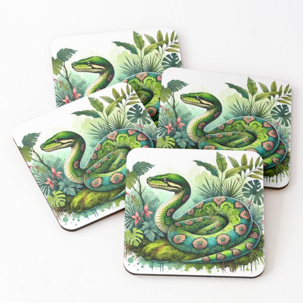 Aperçu de l'œuvre Motifs de la nature – Animaux de la jungle, Anaconda créée et vendue par BreezyDawnDesigns.