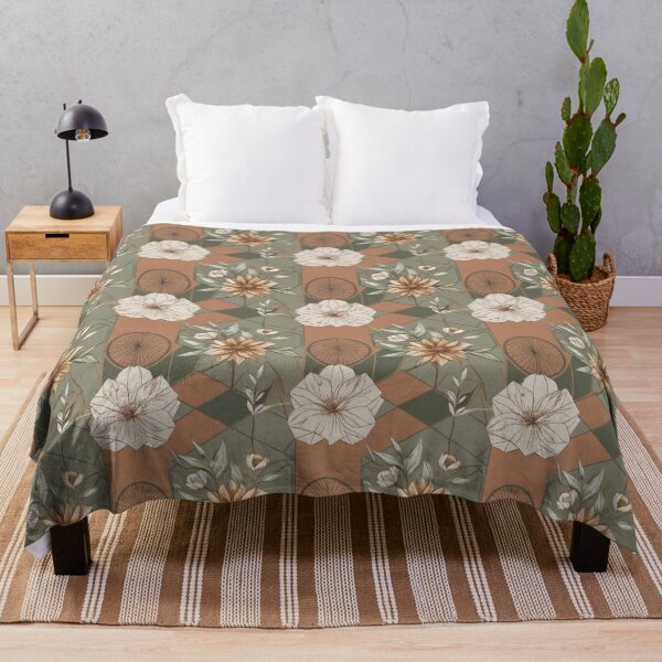 Item preview, "Nature Meets Geometry – Floral Abstract Pattern" designed and sold by CoachCreates.