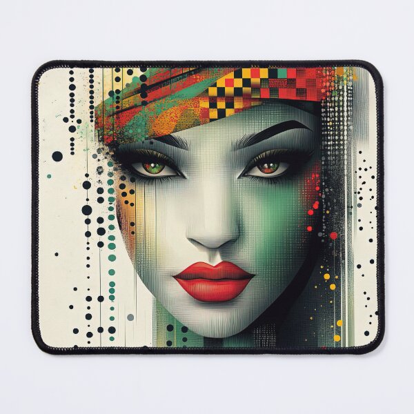 Item preview, "Mosaic Muse: The Face of Modern Art" designed and sold by bloorose.