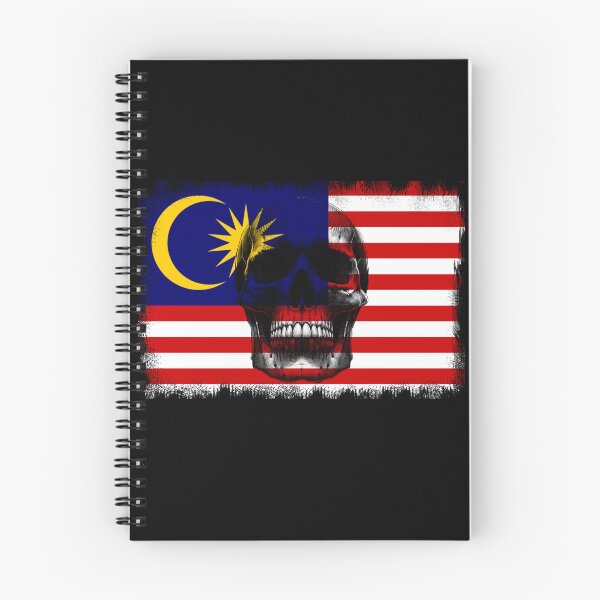 Item preview, MALAYSIA SKULL FLAG NATION RAREART COUNTRY HALLOWEEN #ogirdor designed and sold by ogirdorgraphics.