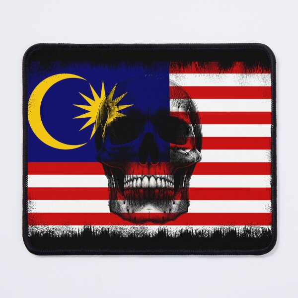 Item preview, MALAYSIA SKULL FLAG NATION RAREART COUNTRY HALLOWEEN #ogirdor designed and sold by ogirdorgraphics.