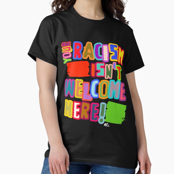 Vista previa del artículo con la obra «TU RACISMO», diseñado y vendido por alegnacreates.