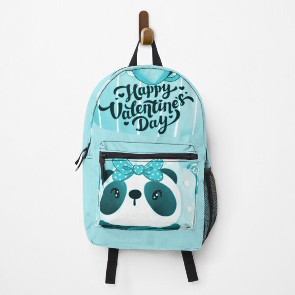 Item preview, HAPPY VALENTINES DAY TURQUOISE CUPCAKE PANDA WITH COFFEE designed and sold by wildwhimsical.