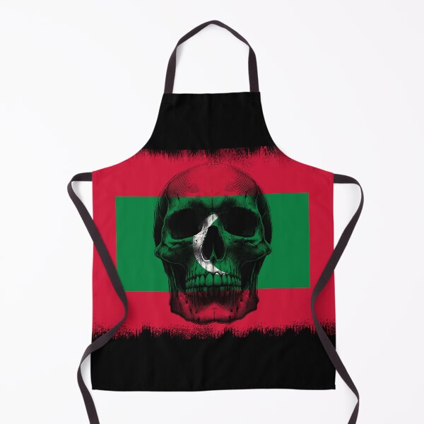 Item preview, MALDIVES SKULL FLAG NATION RAREART COUNTRY HALLOWEEN #ogirdor designed and sold by ogirdorgraphics.