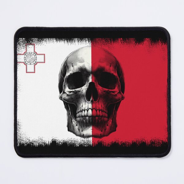 Item preview, MALTA SKULL FLAG NATION RAREART COUNTRY HALLOWEEN #ogirdor designed and sold by ogirdorgraphics.