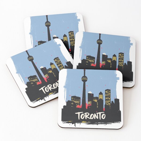 Item preview, Toronto Skyline - Modern Urban Cityscape Art designed and sold by SparkyBamBam.