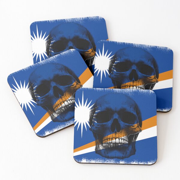 Item preview, MARSHALL ISLANDS SKULL FLAG NATION RAREART COUNTRY HALLOWEEN #ogirdor designed and sold by ogirdorgraphics.