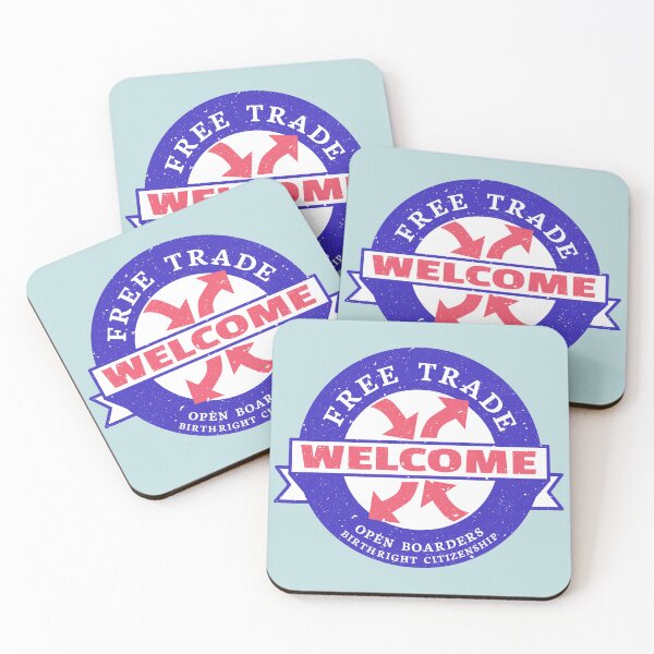 Item preview, Free trade open borders birthright citizenship designed and sold by Pollylitical.