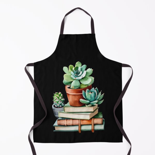 Item preview, Watercolor Succulents and Books Creative Art designed and sold by Dressed For Duty.