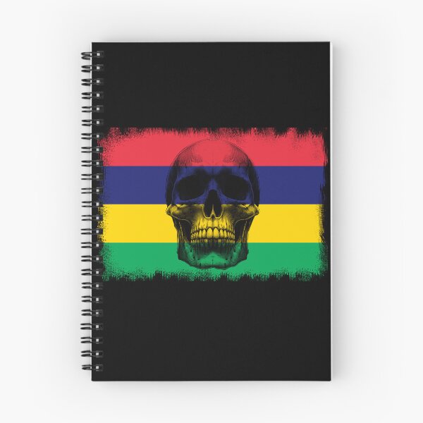 Item preview, MAURITIUS SKULL FLAG NATION RAREART COUNTRY HALLOWEEN #ogirdor designed and sold by ogirdorgraphics.