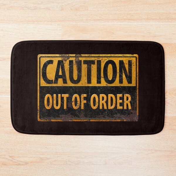 Item preview, Caution Out Of Order -  Danger Metal Look Sign designed and sold by 26-Characters.