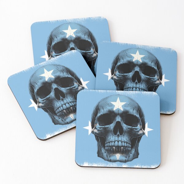 Item preview, MICRONESIA SKULL FLAG NATION RAREART COUNTRY HALLOWEEN #ogirdor designed and sold by ogirdorgraphics.
