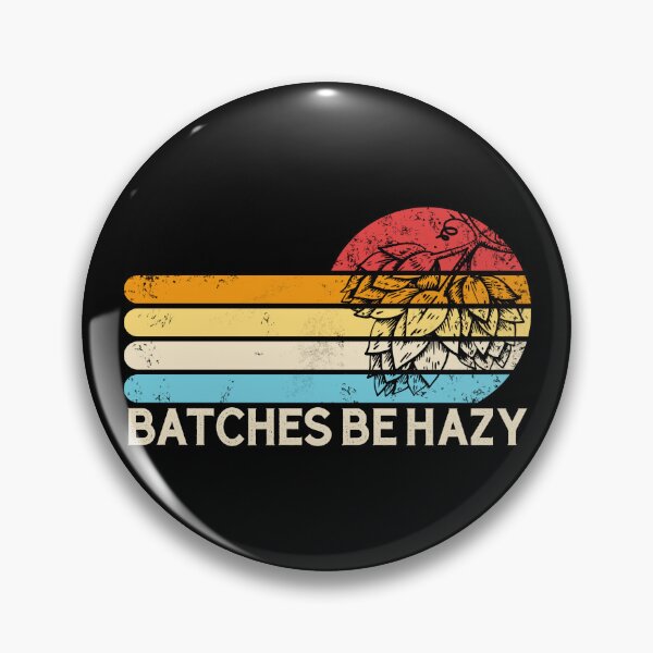 Item preview, Batches Be Hazy Hops Retro Sunset IPA Brewing Beer Gear designed and sold by DynamicDesign.