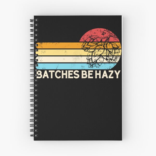 Item preview, Batches Be Hazy Hops Retro Sunset IPA Brewing Beer Gear designed and sold by DynamicDesign.