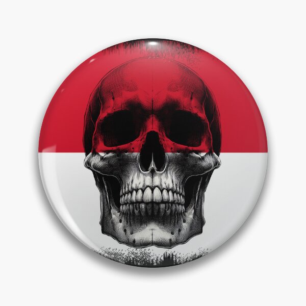 Item preview, MONACO SKULL FLAG NATION RAREART COUNTRY HALLOWEEN #ogirdor designed and sold by ogirdorgraphics.