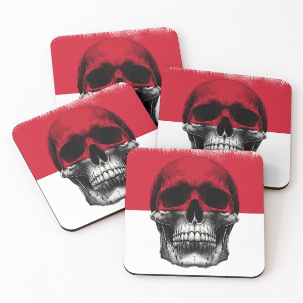 Item preview, MONACO SKULL FLAG NATION RAREART COUNTRY HALLOWEEN #ogirdor designed and sold by ogirdorgraphics.