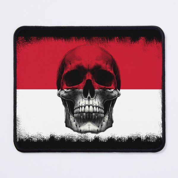 Item preview, MONACO SKULL FLAG NATION RAREART COUNTRY HALLOWEEN #ogirdor designed and sold by ogirdorgraphics.