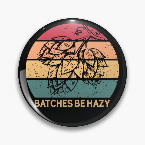 Item preview, Batches Be Hazy Hops Retro Sunset IPA Brewing Beer Gear designed and sold by DynamicDesign.