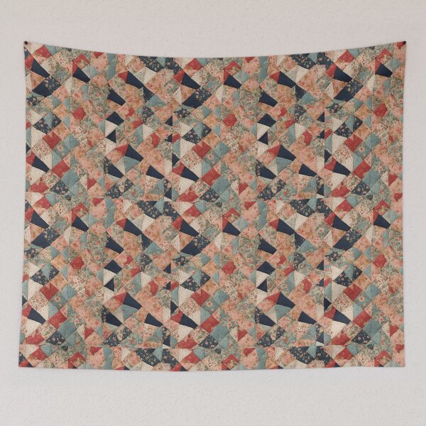 Item preview, Amish-Inspired Patchwork Quilt Pattern Dress, Throw Blanket, Pillow, and Scarf designed and sold by CottageGingham.