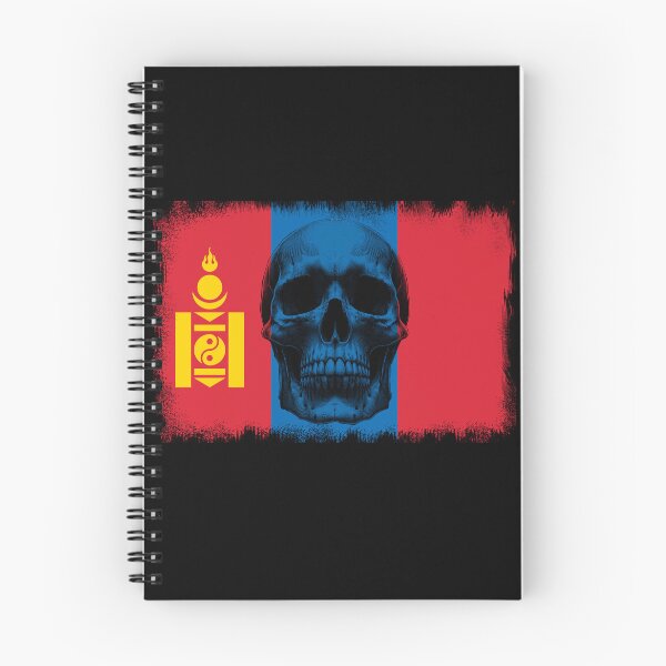 Item preview, MONGOLIA SKULL FLAG NATION RAREART COUNTRY HALLOWEEN #ogirdor designed and sold by ogirdorgraphics.