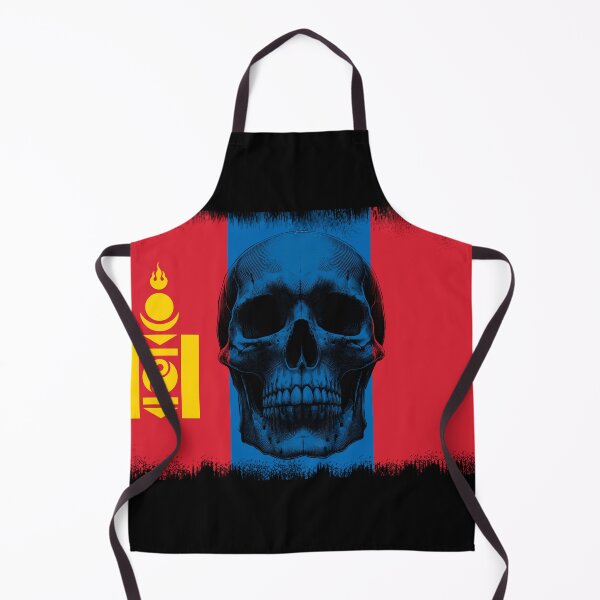 Item preview, MONGOLIA SKULL FLAG NATION RAREART COUNTRY HALLOWEEN #ogirdor designed and sold by ogirdorgraphics.