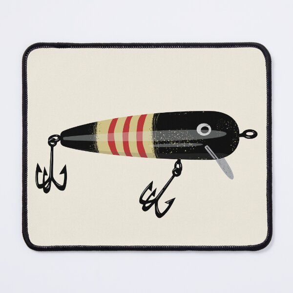 Item preview, Vintage Fishing Plug Black Red Striped designed and sold by BlueSkyTheory.