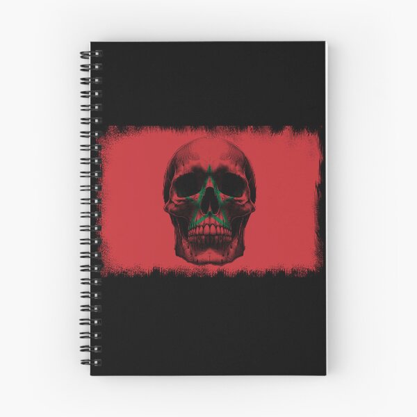 Item preview, MOROCCO SKULL FLAG NATION RAREART COUNTRY HALLOWEEN #ogirdor designed and sold by ogirdorgraphics.