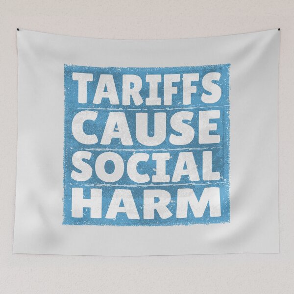 Item preview, Tariffs cause social harm USA Politics designed and sold by Pollylitical.